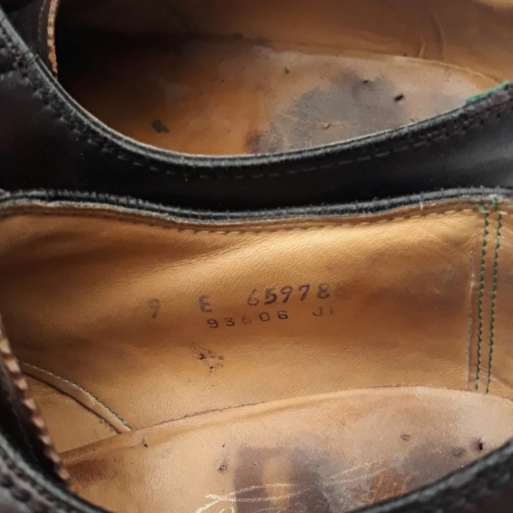 FLORSHEIM Imperial Dark Brown Leather SHELL Sz 9 E Mens Dress Shoes‎